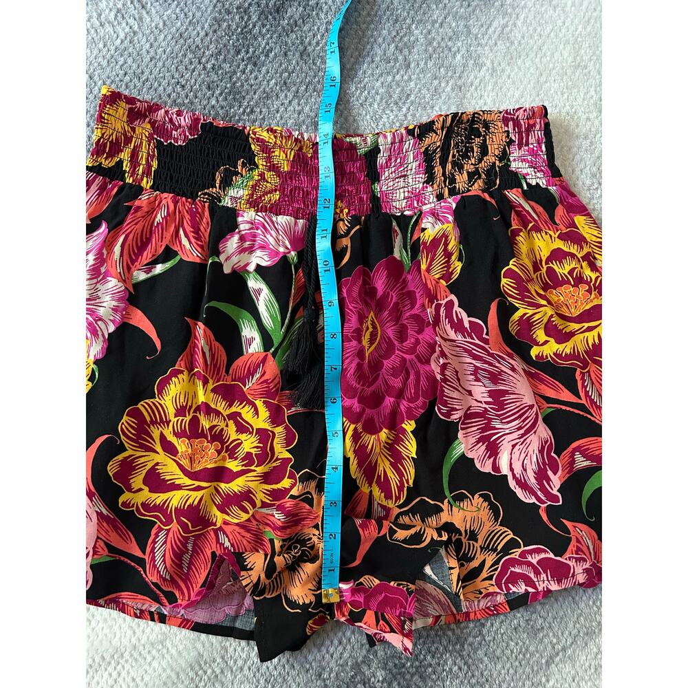 Xhilaration Floral Pull On Elastic Waist Pockets Shorts Tropical Y2K Size Medium - Picture 5 of 6